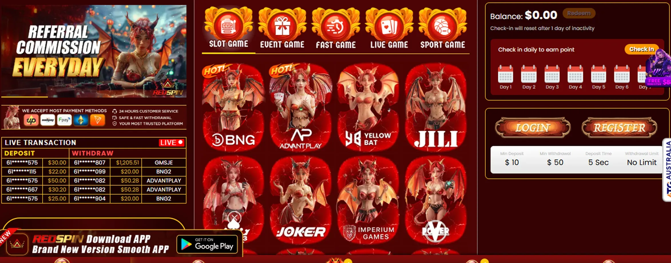 Redspin Casino